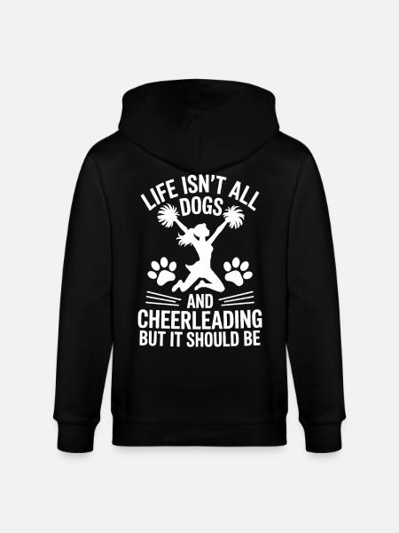 Cheerleading Saying Funny Cheerleading Gift - Stanley/Stella CULTIVATOR Unisex Organic Hooded Jacket - black