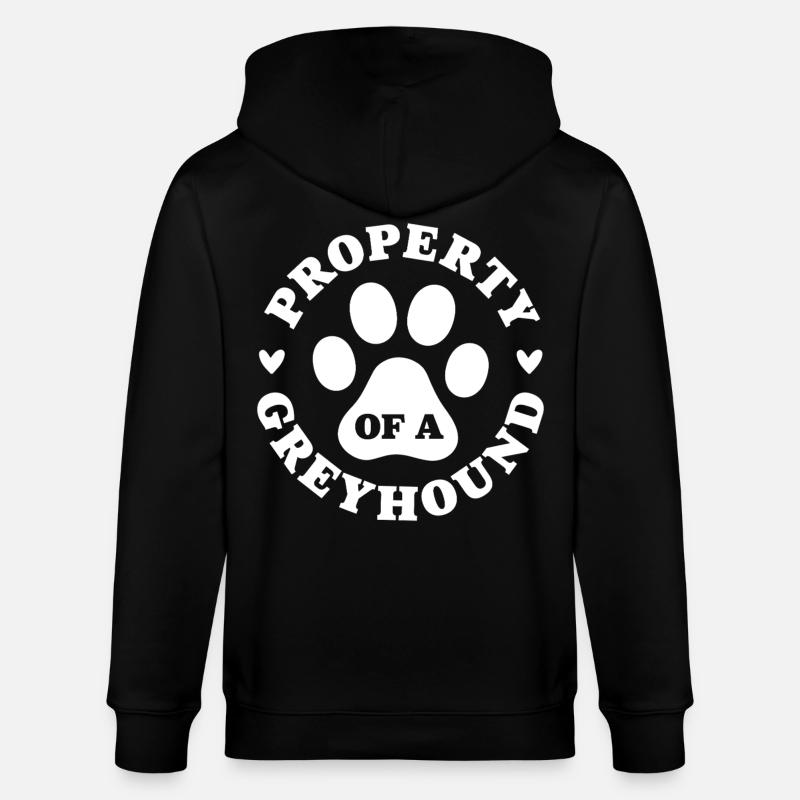 Propriété d’un lévrier - Veste à capuche bio CULTIVATOR Stanley/Stella Unisexe - noir