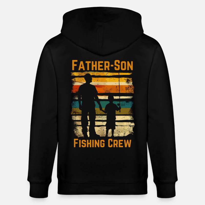Père et fils Pêche Pêche - Veste à capuche bio CULTIVATOR Stanley/Stella Unisexe - noir