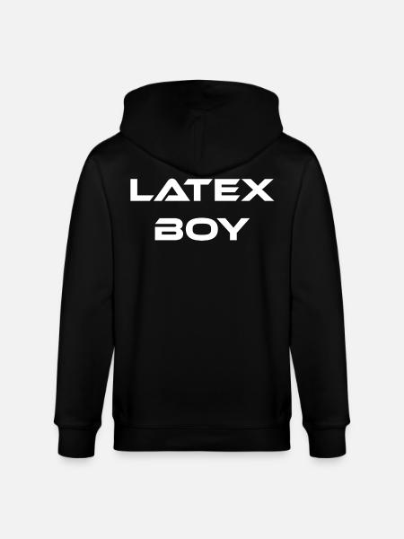 Font Design "Latex Boy" - Stanley/Stella CULTIVATOR  Unisex Organic Hooded Jacket - black