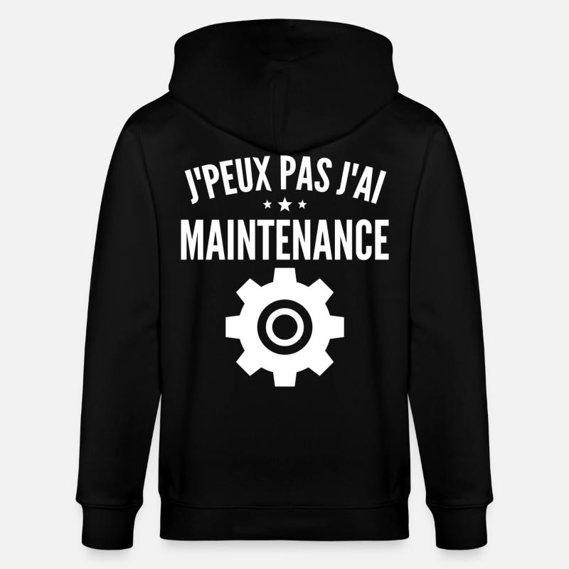 Wartung des Computers - Stanley/Stella Unisex Bio-Kapuzenjacke CULTIVATOR  - Schwarz