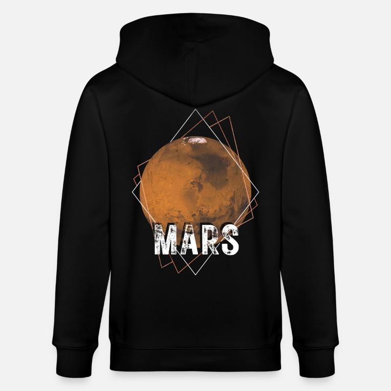 Mars Planet - Stanley/Stella Unisex Bio-Kapuzenjacke CULTIVATOR  - Schwarz