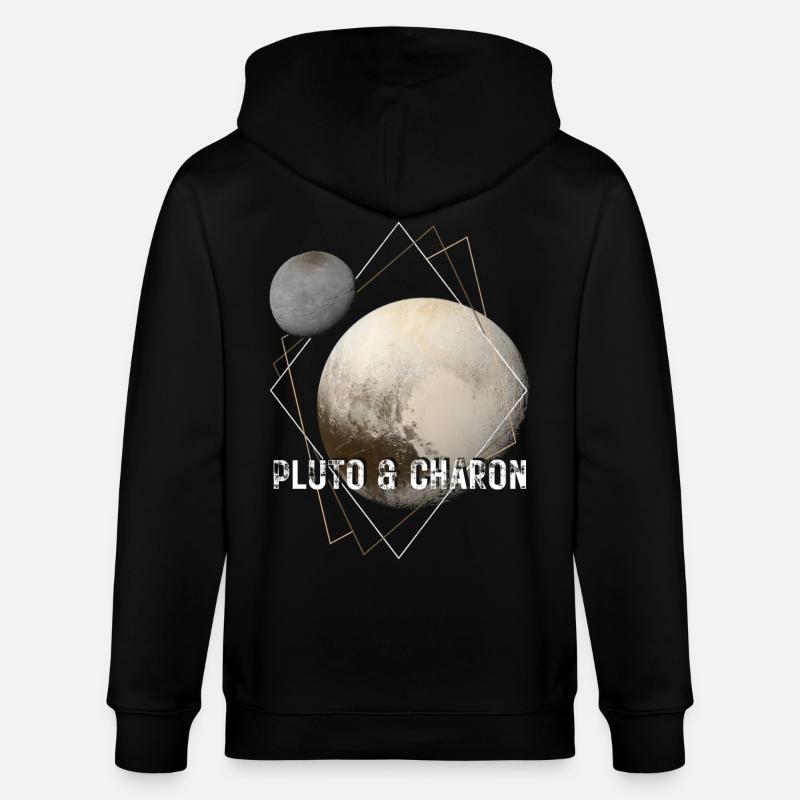 Pluto and Charon - Stanley/Stella CULTIVATOR Unisex Organic Hooded Jacket - black