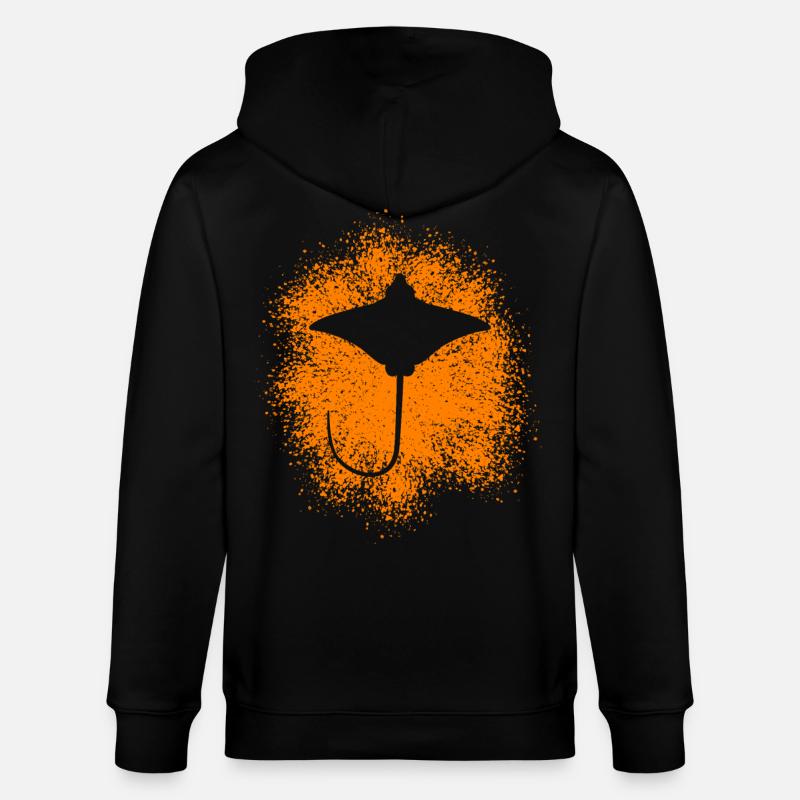 Ray – Flotteur élégant des mers - Veste à capuche bio CULTIVATOR Stanley/Stella Unisexe - noir