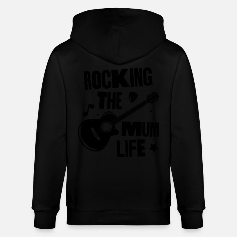 Das Mama-Leben rocken - Stanley/Stella Unisex Bio-Kapuzenjacke CULTIVATOR  - Schwarz