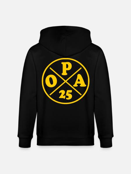 Opa 2025 - Stanley/Stella Unisex Bio-Kapuzenjacke CULTIVATOR  - Schwarz