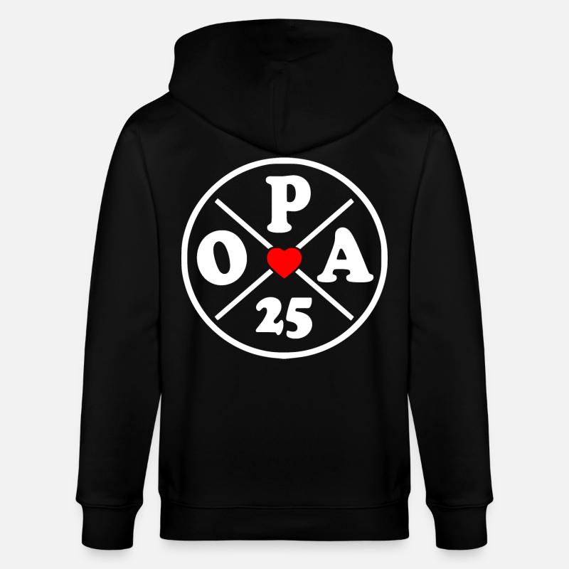 Opa 2025 - Stanley/Stella Unisex Bio-Kapuzenjacke CULTIVATOR  - Schwarz