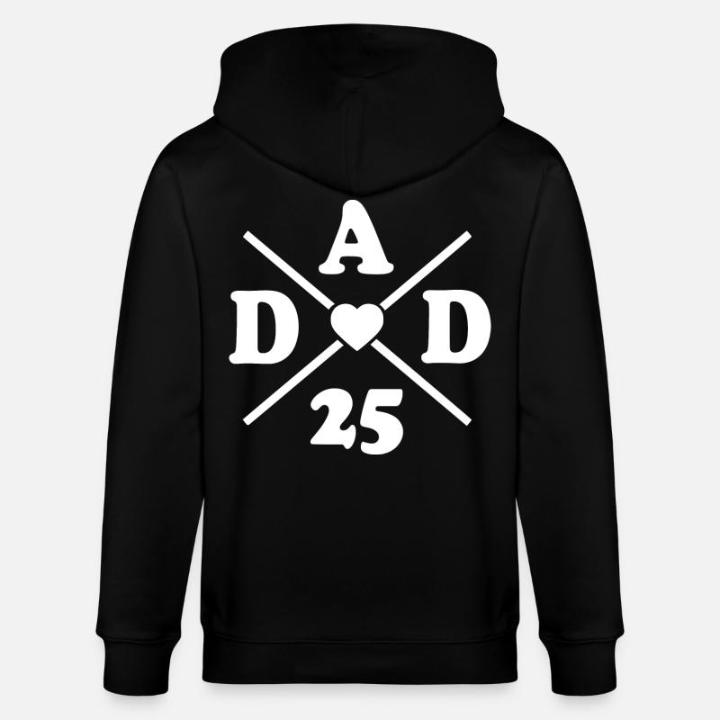 Dad 2025 - Stanley/Stella Unisex Bio-Kapuzenjacke CULTIVATOR - Schwarz
