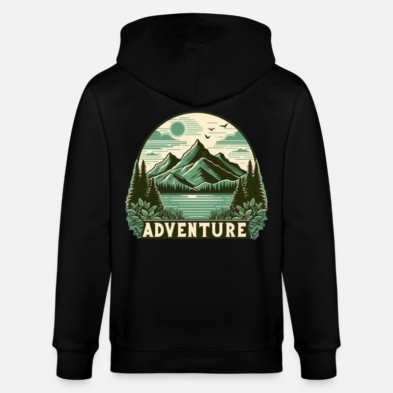 Aventure - Veste à capuche bio CULTIVATOR Stanley/Stella Unisexe - noir