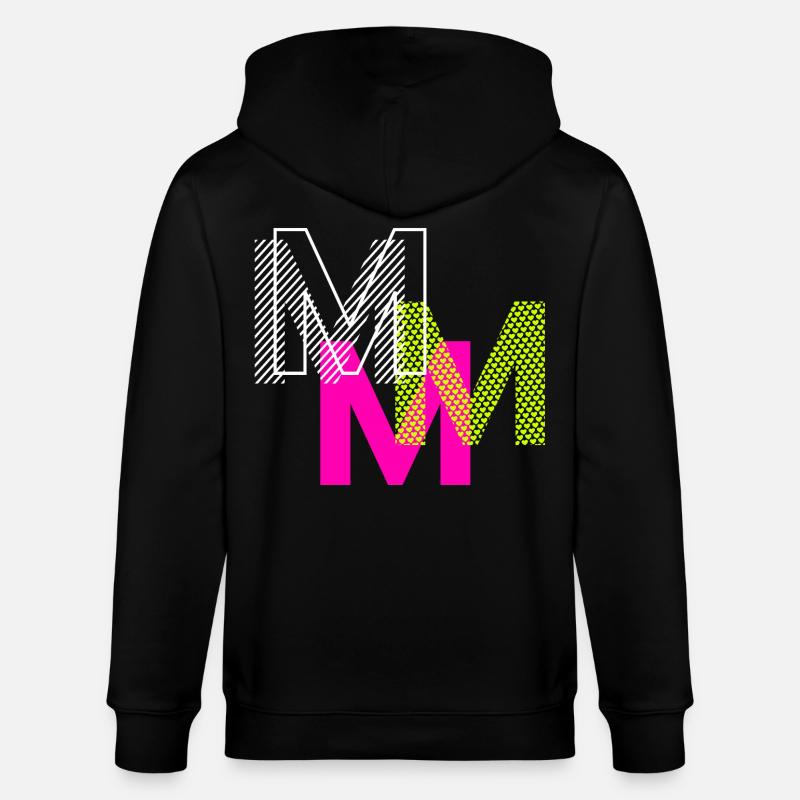 M Buchstabe - Stanley/Stella Unisex Bio-Kapuzenjacke CULTIVATOR  - Schwarz