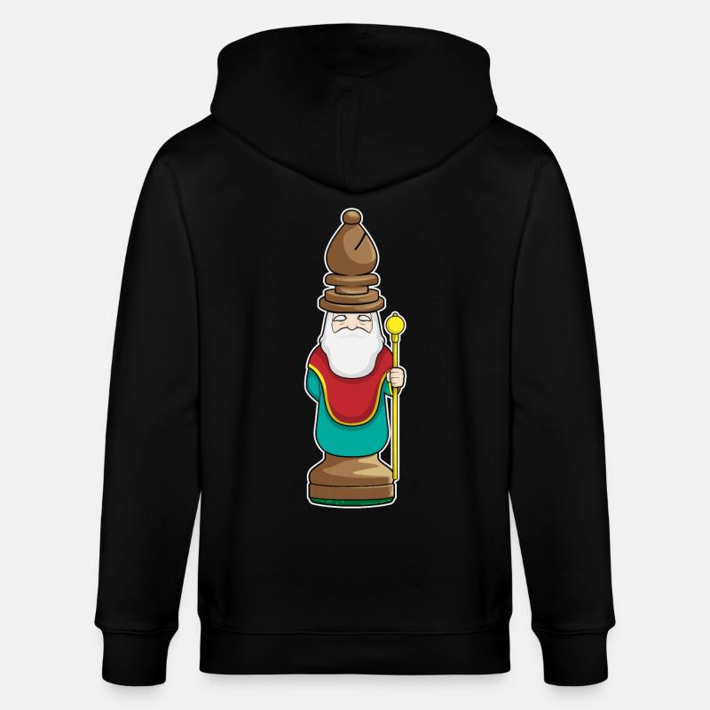 Chess piece Runner Chess - Stanley/Stella CULTIVATOR  Unisex Organic Hooded Jacket - black