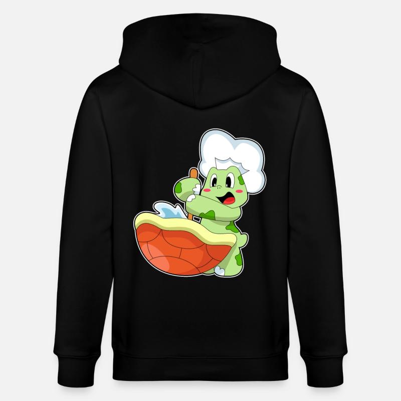 Marmite de tortue - Veste à capuche bio CULTIVATOR Stanley/Stella Unisexe - noir