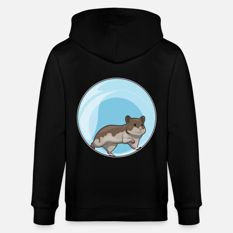 Hamster Hamster Ball - Veste à capuche bio CULTIVATOR Stanley/Stella Unisexe - noir