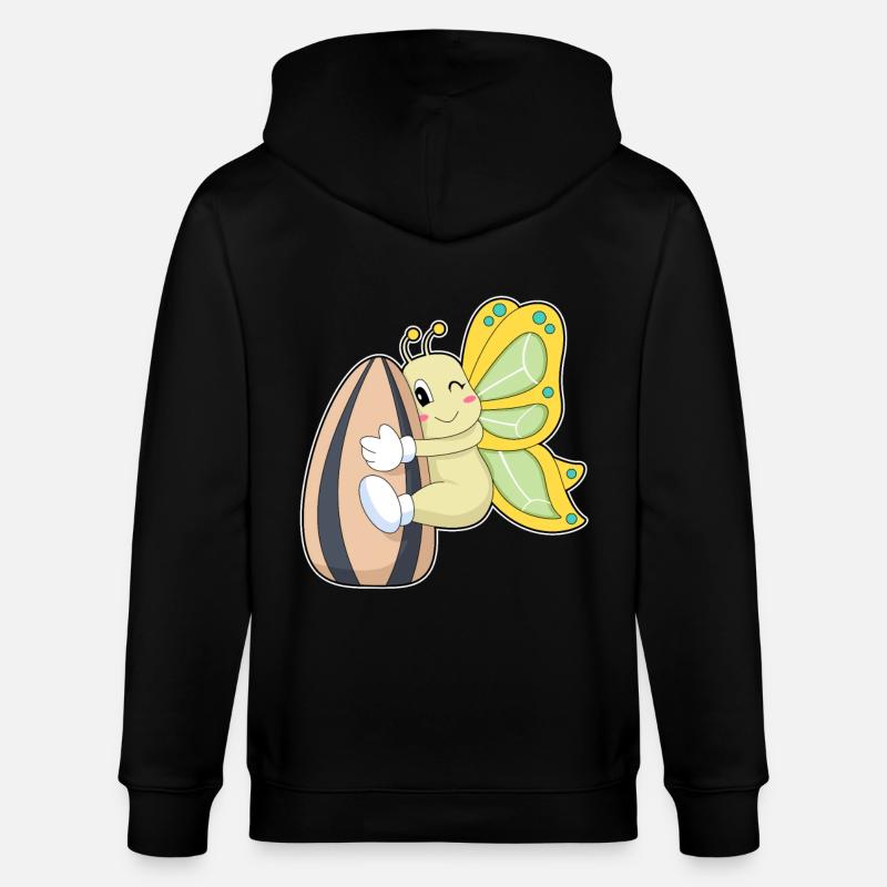 Graines de papillon - Veste à capuche bio CULTIVATOR Stanley/Stella Unisexe - noir