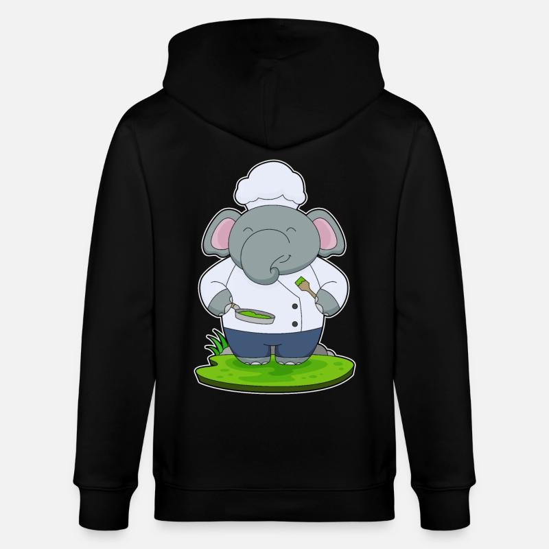 Poêle à éléphant - Veste à capuche bio CULTIVATOR Stanley/Stella Unisexe - noir