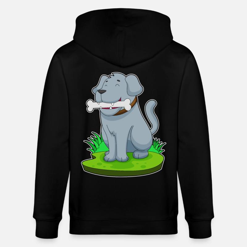 Os de chien - Veste à capuche bio CULTIVATOR Stanley/Stella Unisexe - noir