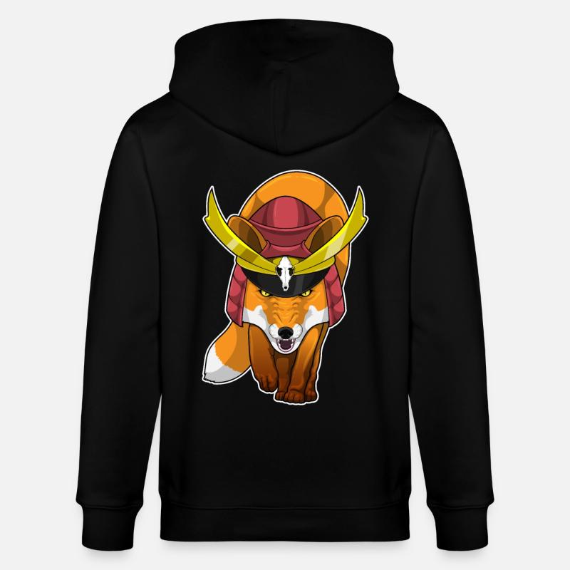 Arts martiaux Fox Samurai - Veste à capuche bio CULTIVATOR Stanley/Stella Unisexe - noir