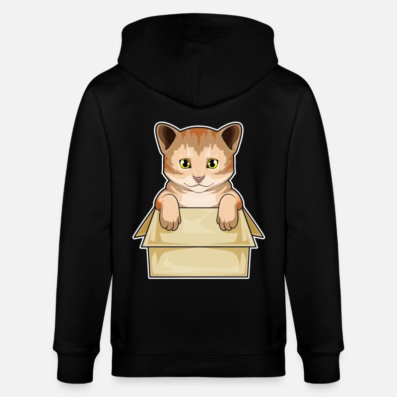 Cat Box - Veste à capuche bio CULTIVATOR Stanley/Stella Unisexe - noir