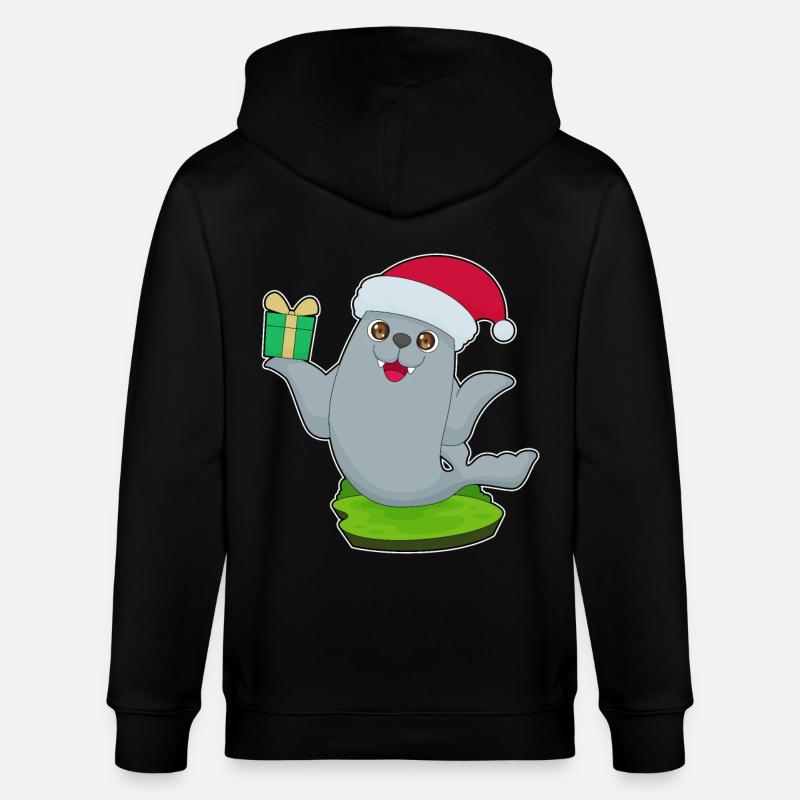 Paquet de Noël scellé - Veste à capuche bio CULTIVATOR Stanley/Stella Unisexe - noir