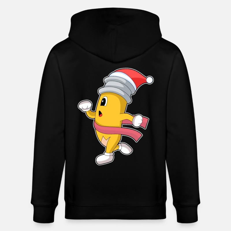 Crayon de Noël Jogger - Veste à capuche bio CULTIVATOR Stanley/Stella Unisexe - noir