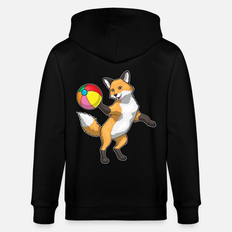 Ballon de plage Fox - Veste à capuche bio CULTIVATOR Stanley/Stella Unisexe - noir