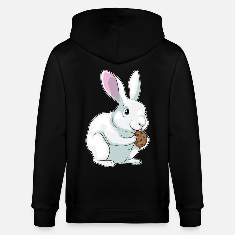 Hase Cookie - Stanley/Stella Unisex Bio-Kapuzenjacke CULTIVATOR  - Schwarz