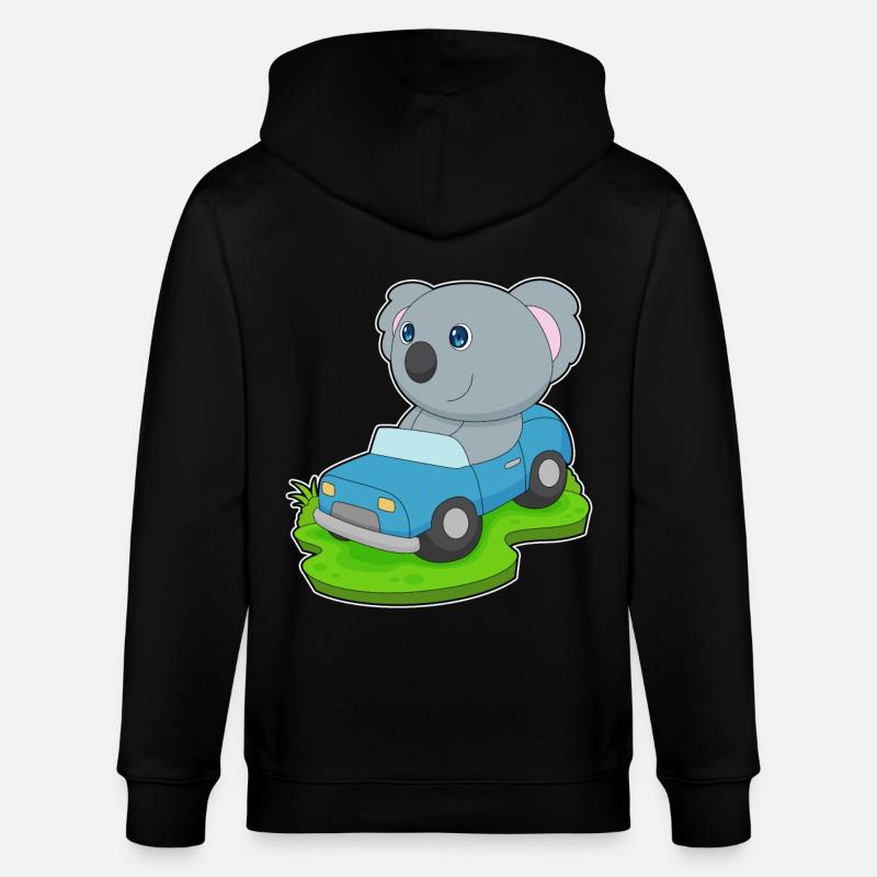 Koala Auto - Stanley/Stella Unisex Bio-Kapuzenjacke CULTIVATOR  - Schwarz