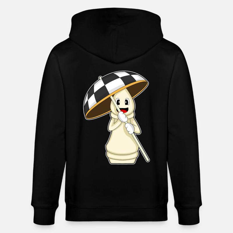 Pièce d’échecs Tour Échecs - Veste à capuche bio CULTIVATOR Stanley/Stella Unisexe - noir