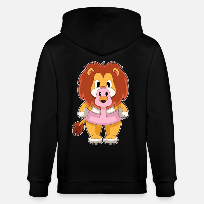 Flamant Lion - Veste à capuche bio CULTIVATOR Stanley/Stella Unisexe - noir