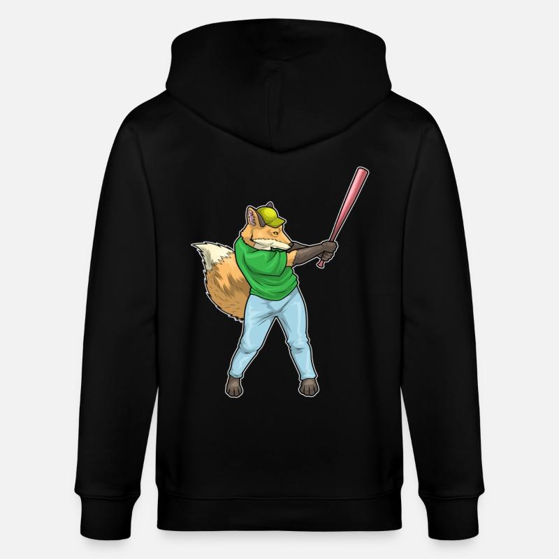 Batte de baseball Fox - Veste à capuche bio CULTIVATOR Stanley/Stella Unisexe - noir