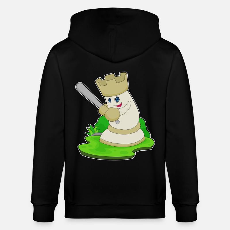 Pièce d’échecs Tour Échecs - Veste à capuche bio CULTIVATOR Stanley/Stella Unisexe - noir