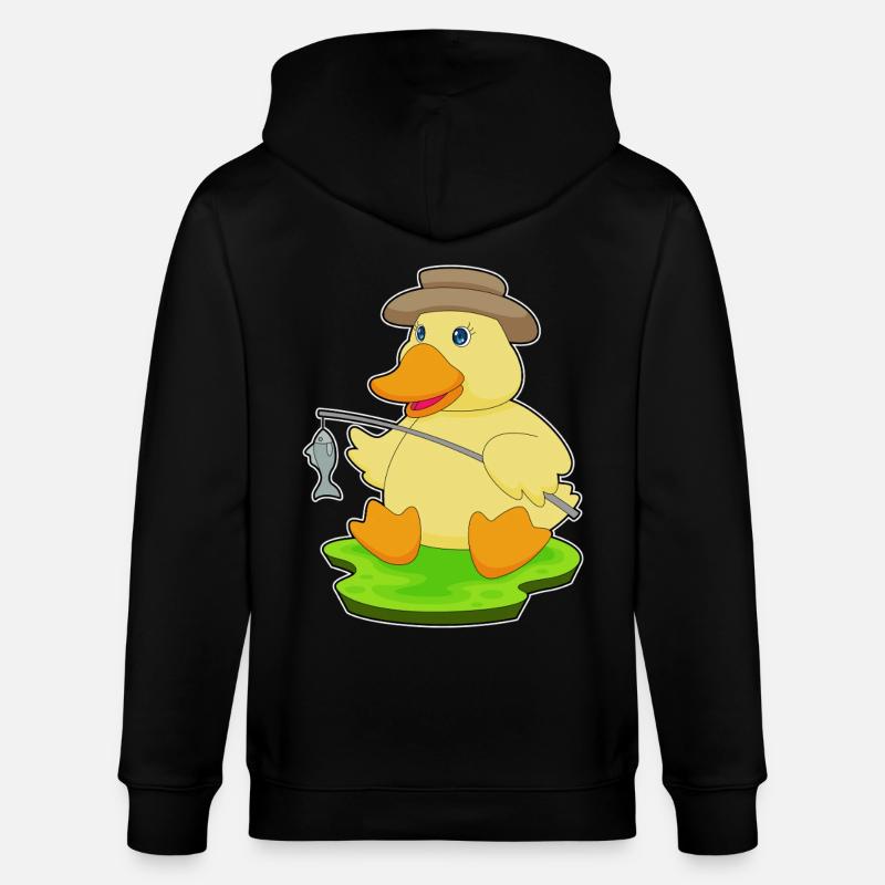 Canard Pêcheur Pêche Pêche - Veste à capuche bio CULTIVATOR Stanley/Stella Unisexe - noir