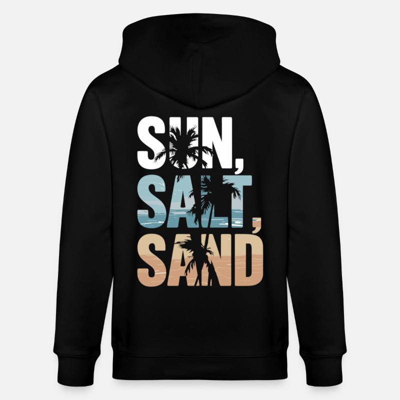 Sun, Salt, Sand – Strandzeit! - Stanley/Stella Unisex Bio-Kapuzenjacke CULTIVATOR  - Schwarz