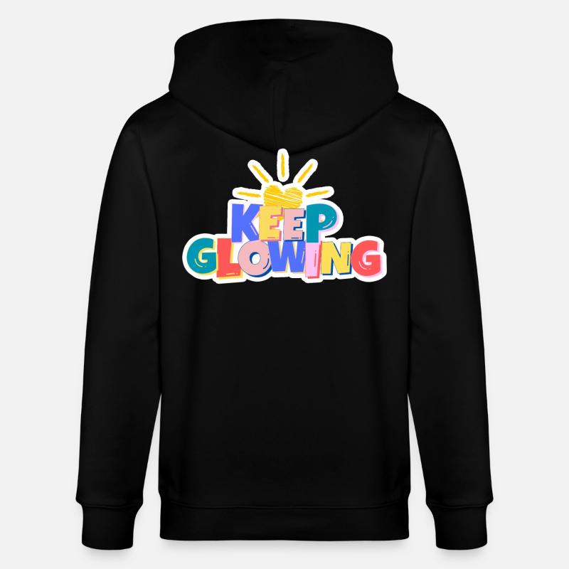 Glühen Sie weiter - Stanley/Stella Unisex Bio-Kapuzenjacke CULTIVATOR  - Schwarz
