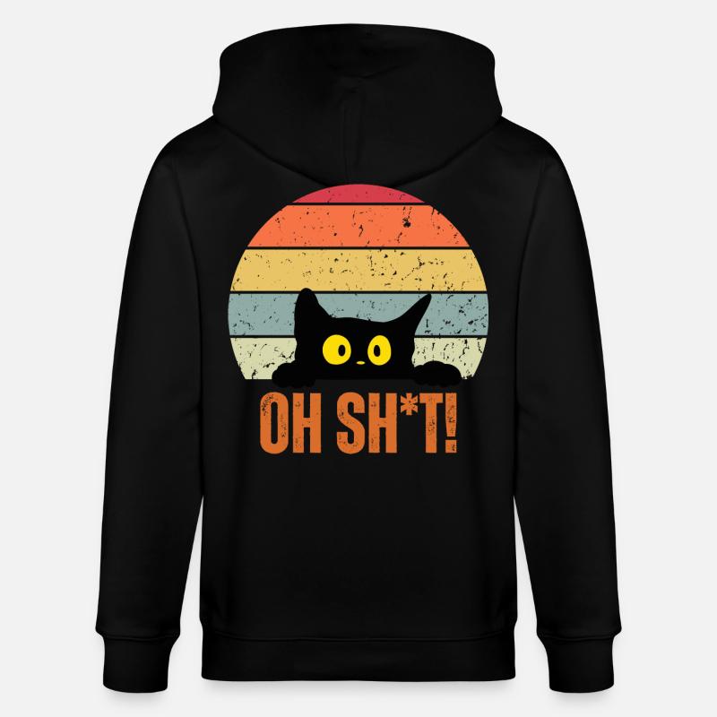 Chat choquant - Veste à capuche bio CULTIVATOR Stanley/Stella Unisexe - noir