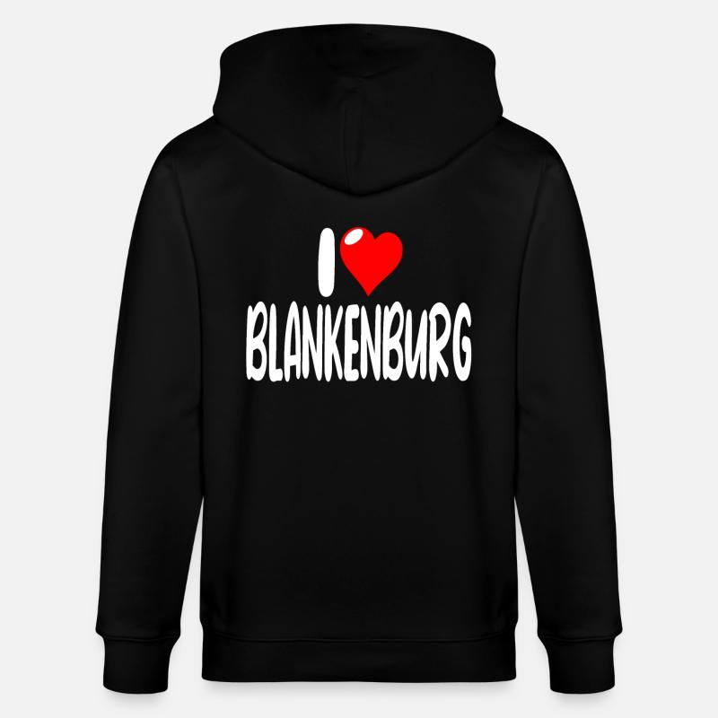 Blankenburg - Stanley/Stella Unisex Bio-Kapuzenjacke CULTIVATOR  - Schwarz