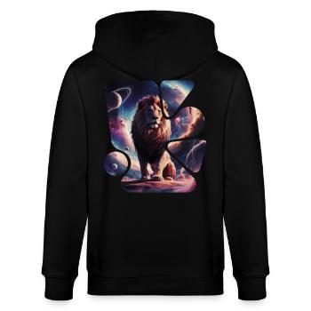 Lion de l’espace - Veste à capuche bio CULTIVATOR Stanley/Stella Unisexe - noir - Dos - Anna (173cm)
