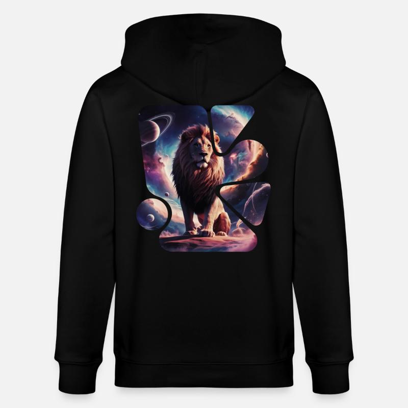 Lion de l’espace - Veste à capuche bio CULTIVATOR Stanley/Stella Unisexe - noir