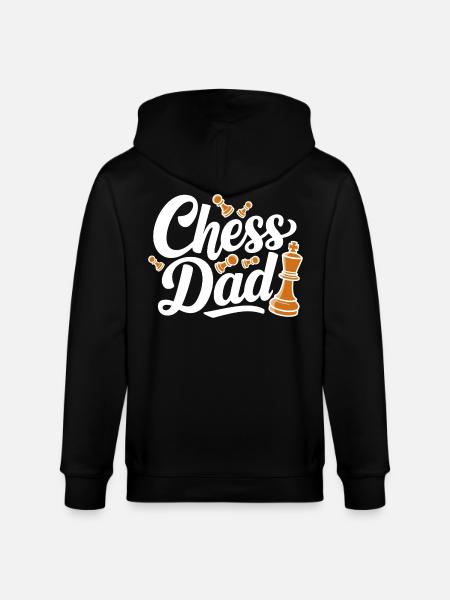 Chess Dad Chess Saying Quote - Stanley/Stella CULTIVATOR Unisex Organic Hooded Jacket - black