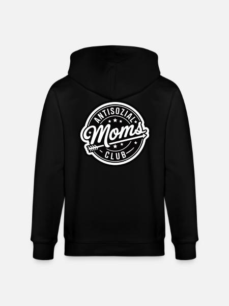 Antisozial moms club - Stanley/Stella CULTIVATOR Unisex Organic Hooded Jacket - black