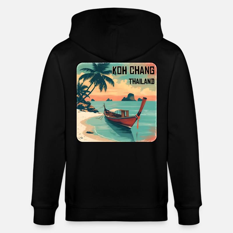 Koh Chang - Veste à capuche bio CULTIVATOR Stanley/Stella Unisexe - noir