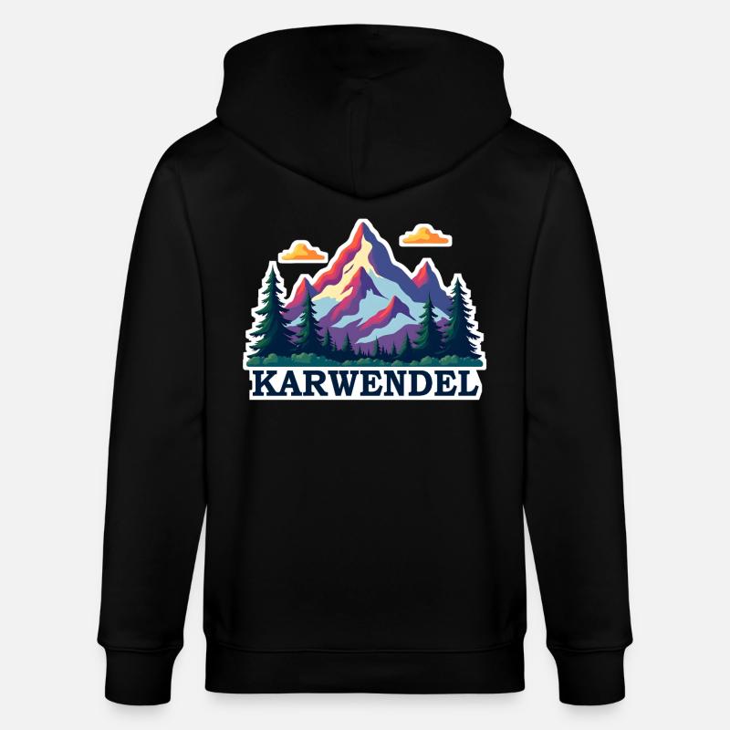 Karwendel - Veste à capuche bio CULTIVATOR Stanley/Stella Unisexe - noir