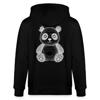 After Life - Edible Panda - Stanley/Stella CULTIVATOR  Unisex Organic Hooded Jacket - black - Back - Anna (173cm)
