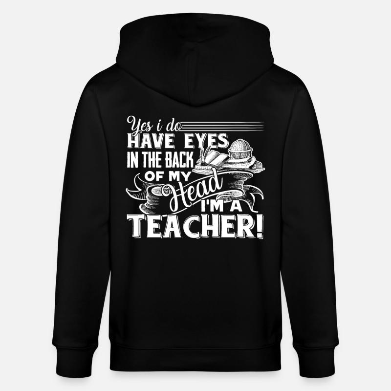 Enseignant, je suis un enseignant - Veste à capuche bio CULTIVATOR Stanley/Stella Unisexe - noir