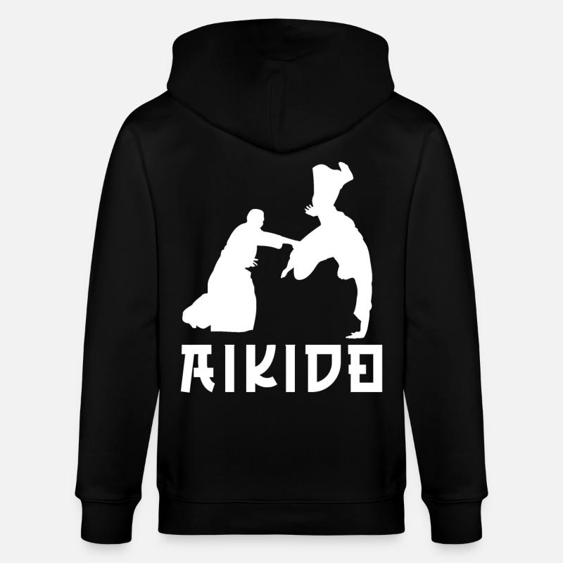 Aikido - Stanley/Stella Unisex Bio-Kapuzenjacke CULTIVATOR - Schwarz