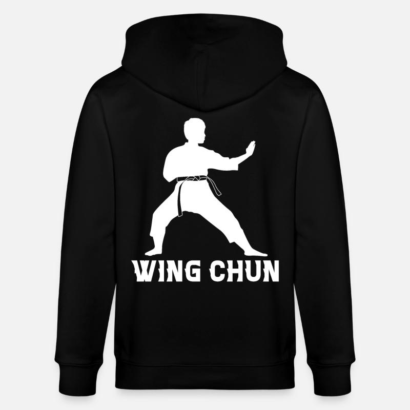 Wing Chun - Stanley/Stella Unisex Bio-Kapuzenjacke CULTIVATOR  - Schwarz