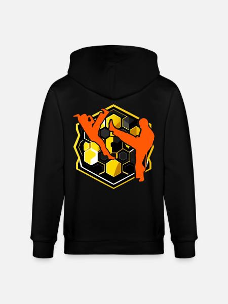 Capoeira - Stanley/Stella CULTIVATOR  Unisex Organic Hooded Jacket - black