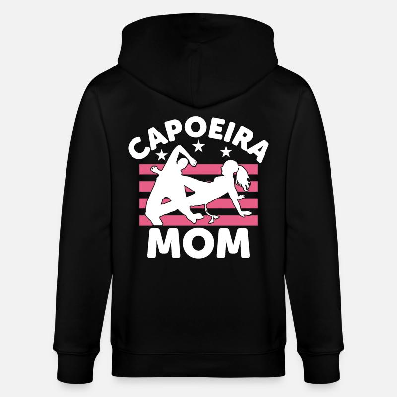 Maman capoeira - Veste à capuche bio CULTIVATOR Stanley/Stella Unisexe - noir