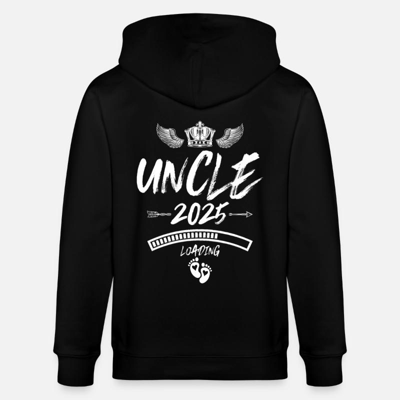Onkel 2025 Loading Spruch - Stanley/Stella Unisex Bio-Kapuzenjacke CULTIVATOR  - Schwarz