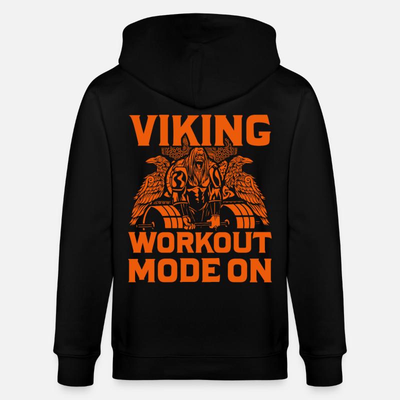 Viking Workout Modus Ein - Stanley/Stella Unisex Bio-Kapuzenjacke CULTIVATOR  - Schwarz